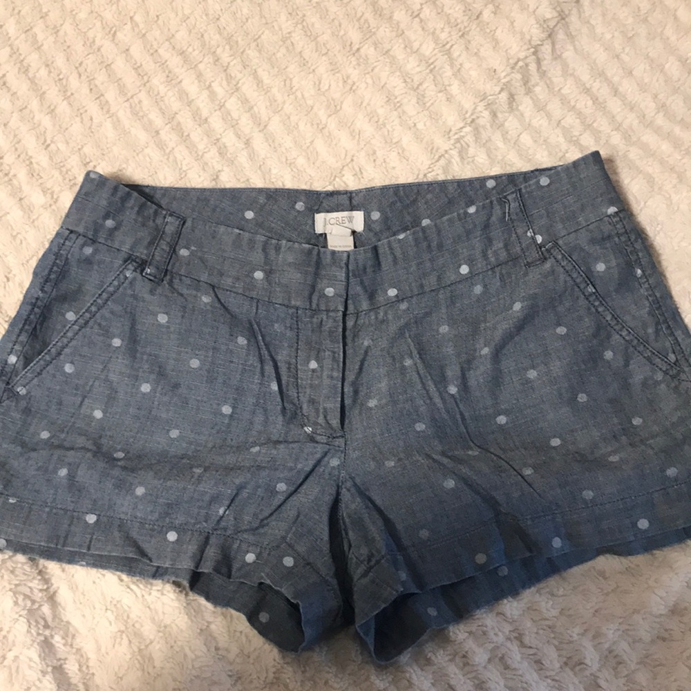 polka dot J Crew chinos